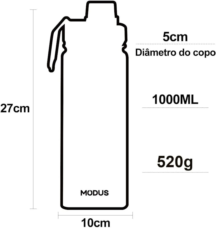 Garrafa Térmica Vacuo 1000 ml 4