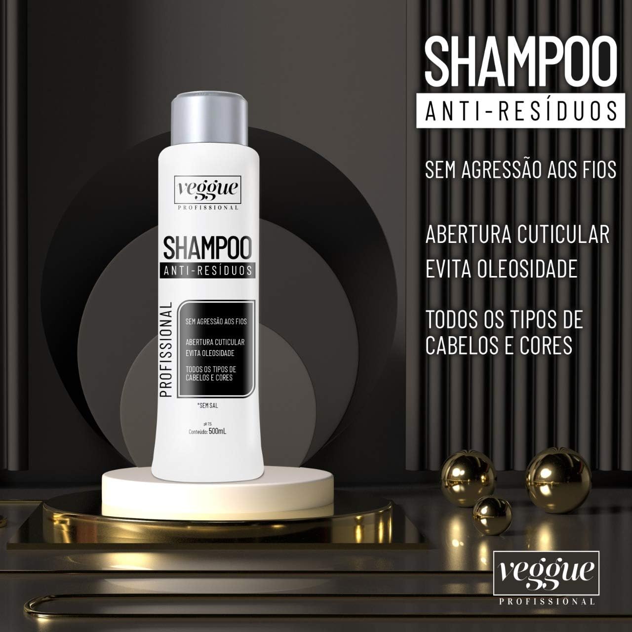 Shampoo Antirresíduos Veggue 500 ml 2