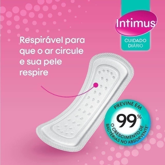 Protetor Diário Intimus Days Antibacteriana com 80 Unidades 3
