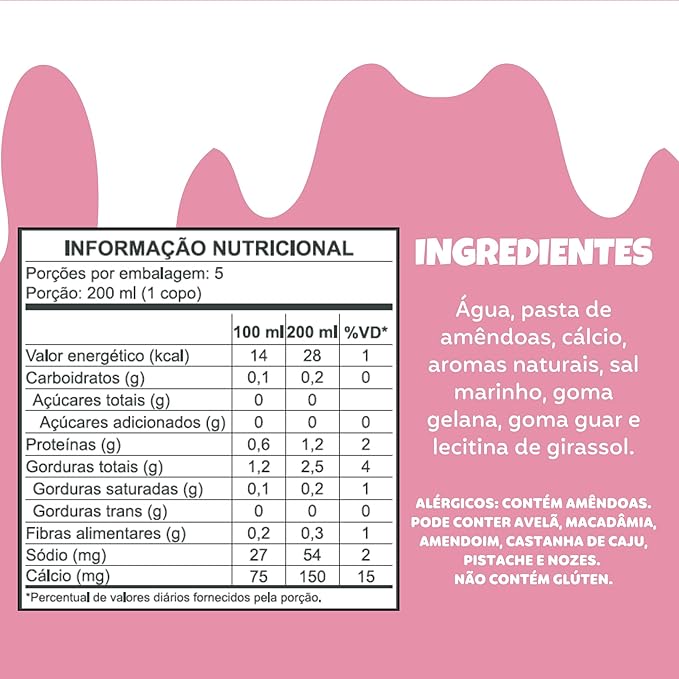 Leite Vegetal de Amêndoas Natuterra 1 L 2