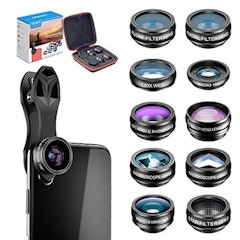 Kit de Lentes para Celular 10 em 1