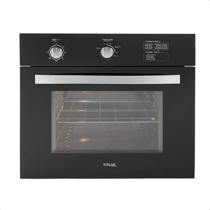 Forno a Gás de Embutir Stelar 46 L Topázio 4