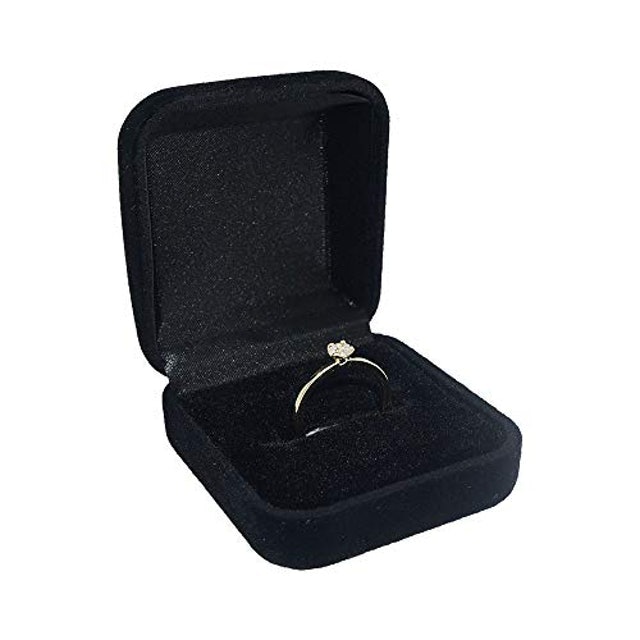 Anel Solitário Folheado a Ouro 18K com Pedra 4mm 2