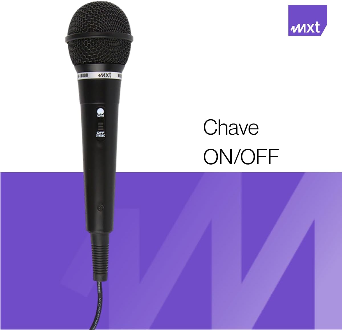 Microfone Dinâmico de Plástico MXT 4