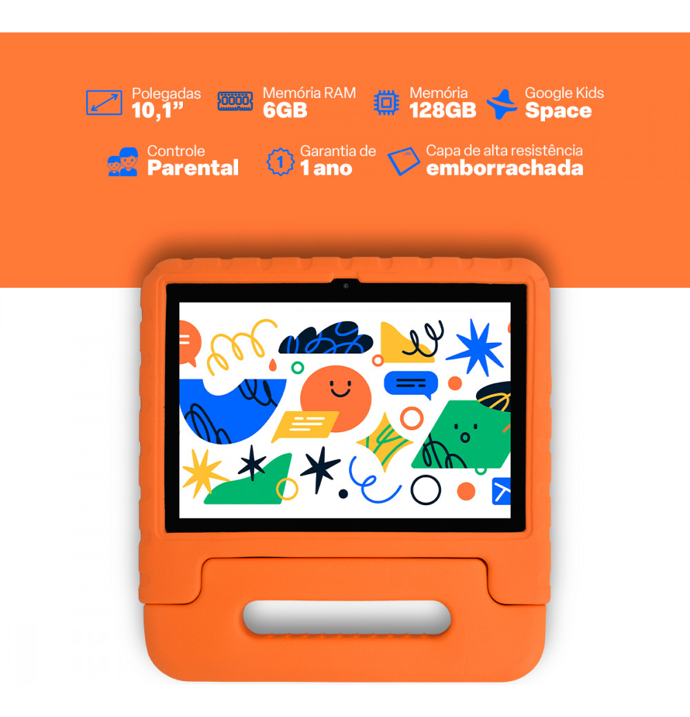 Tablet Infantil Kid Pad Laranja 2