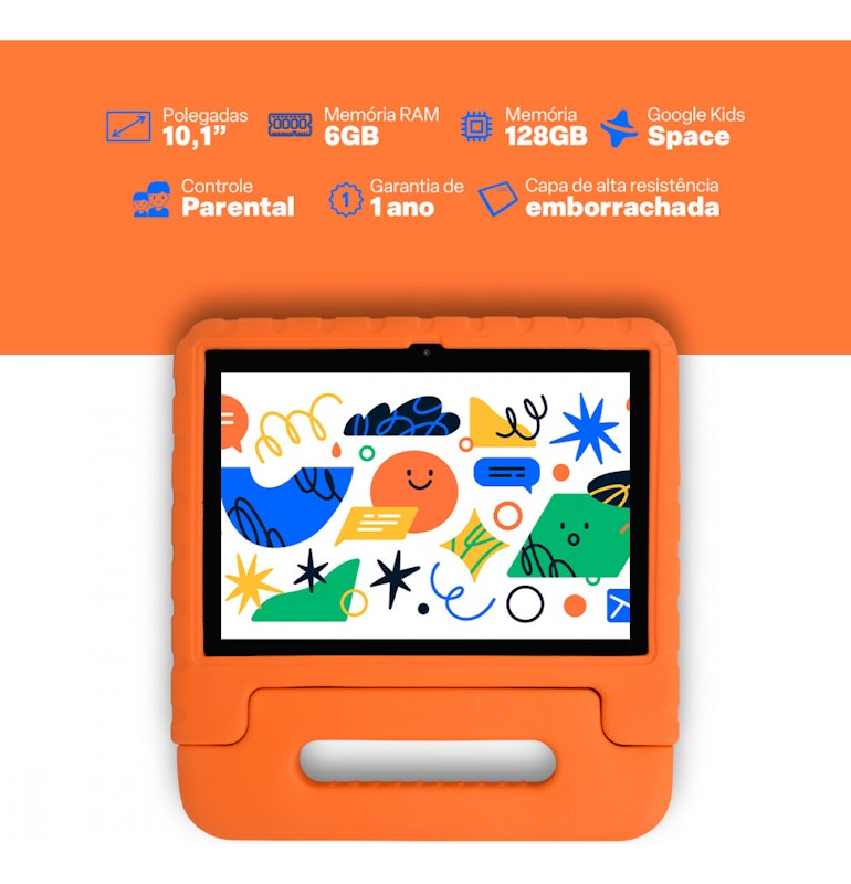 Tablet Infantil Kid Pad Laranja 2