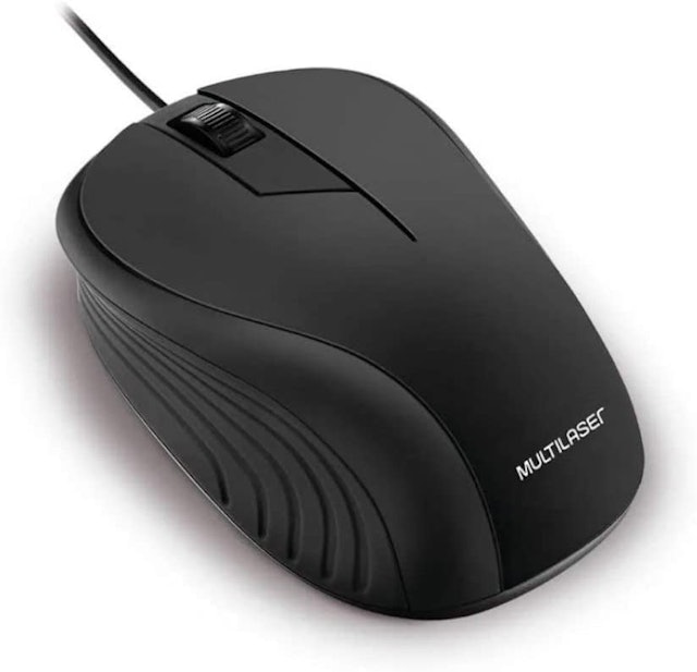 Mouse Com Fio Wave Conexão USB  Foto 1