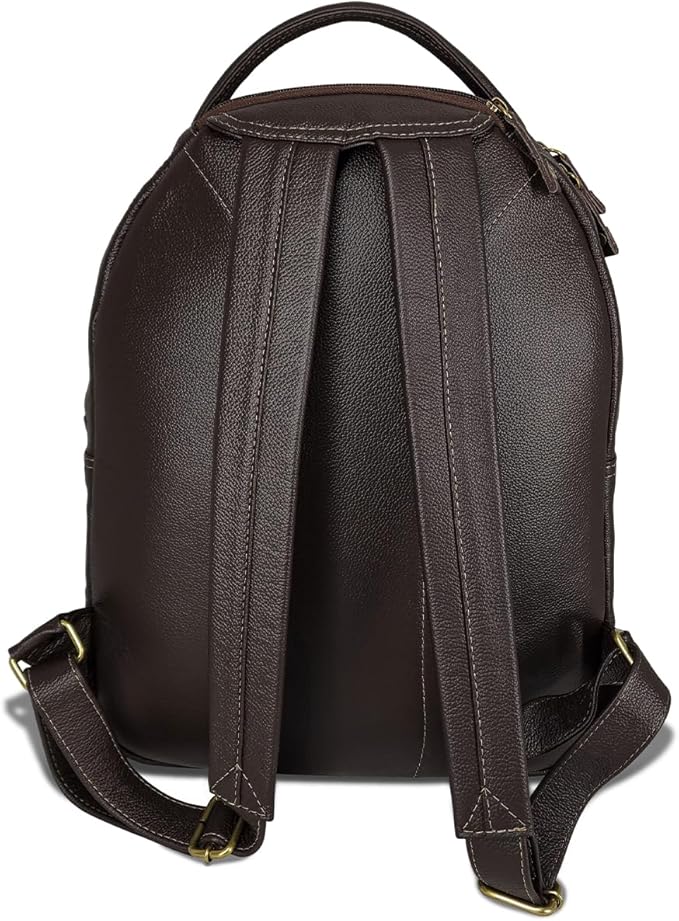 Mochila Grande de Couro com Suporte para Notebook até 15,6'' 3