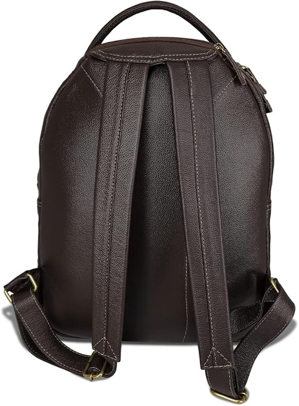 Mochila Grande de Couro com Suporte para Notebook até 15,6'' 3