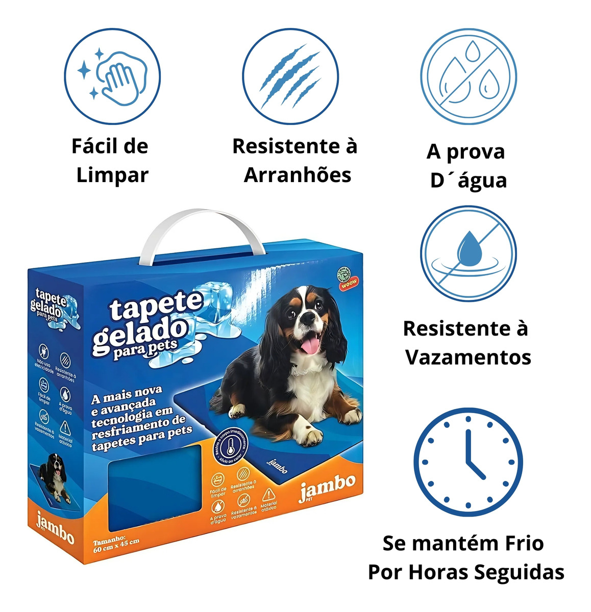 Tapete Gelado Refrescante para Cães e Gatos Tamanho Médio 5