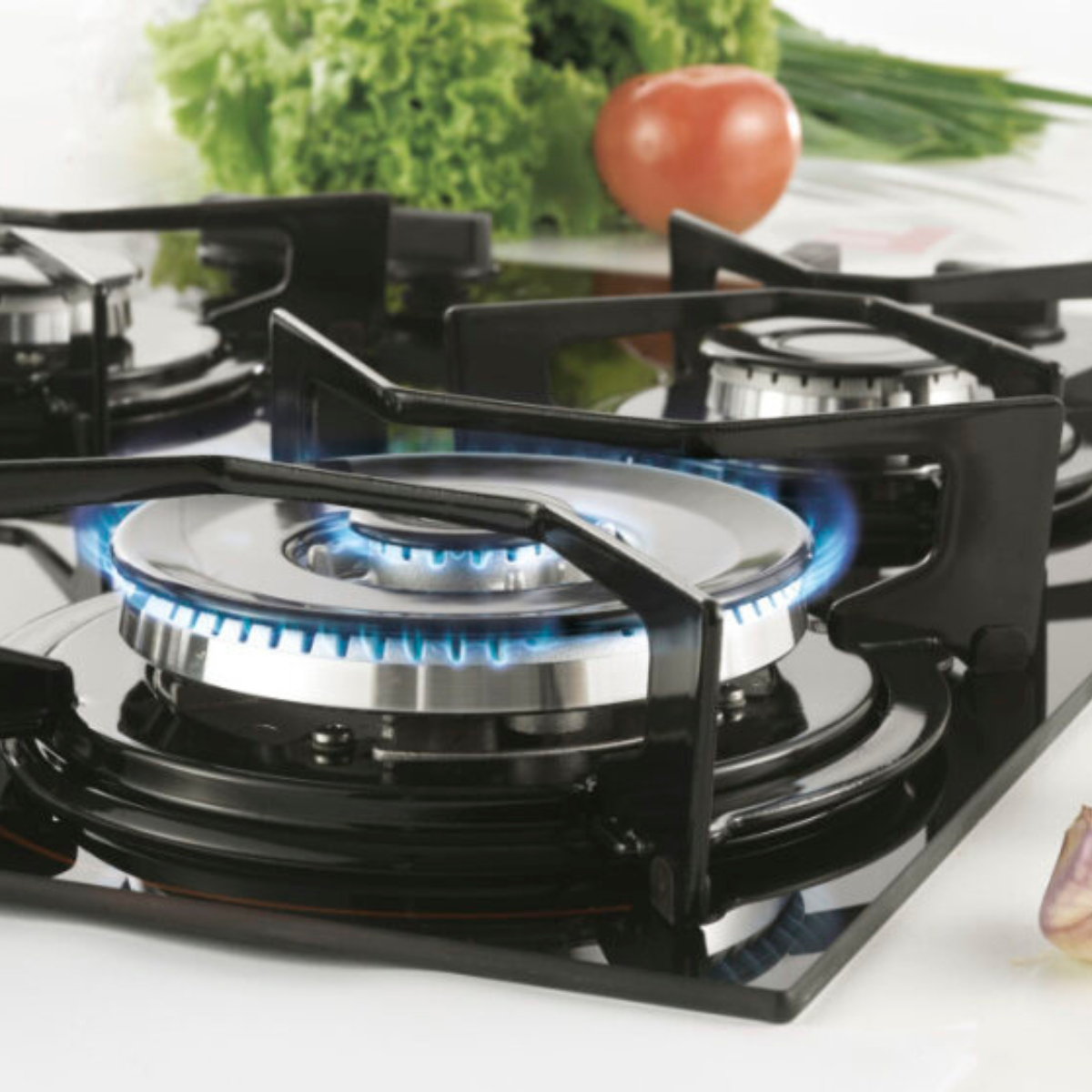 Cooktop a Gás Fischer 4 Bocas Fit Line Mesa Vidro 4