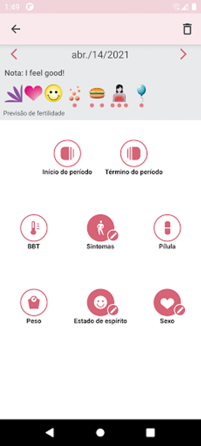 WomanLog Calendário Menstrual 4