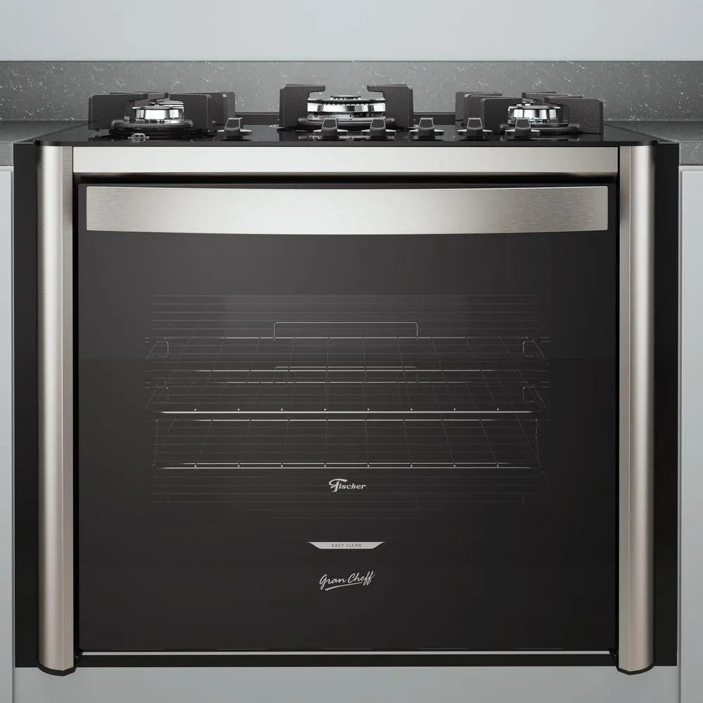 Fogão de Embutir Fischer 5 Bocas Tripla Chama Gran Cheff com Grill 4