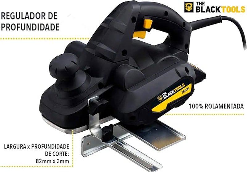Plaina Elétrica Manual Profissional 780 W 3