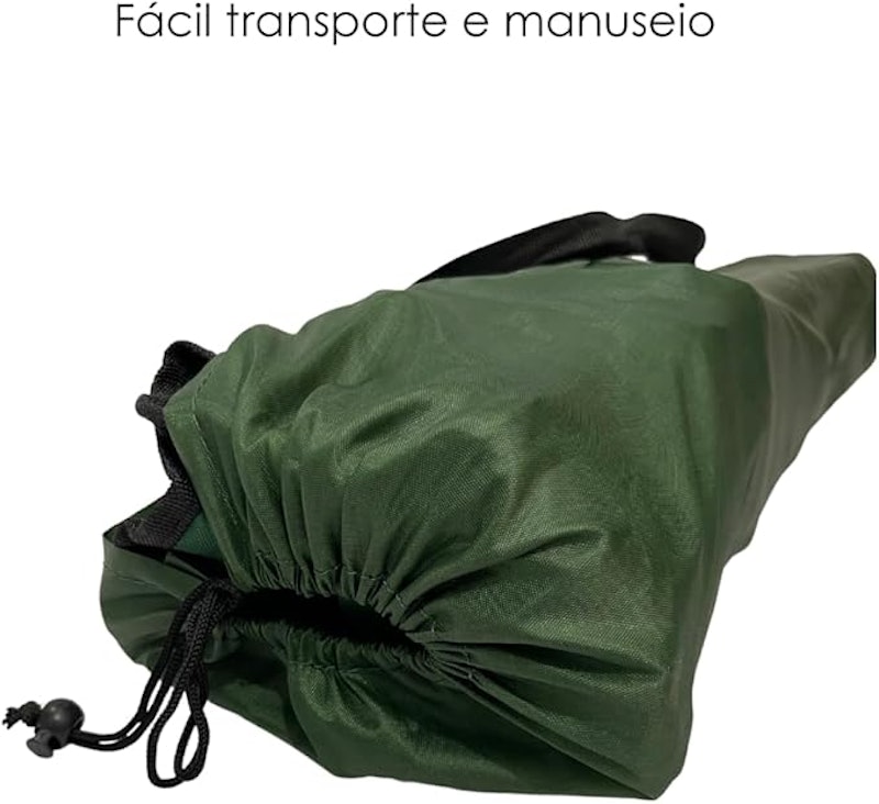 Cadeira Camping Pesca Dobravel Verde Porta Copo Ate 150kg 4