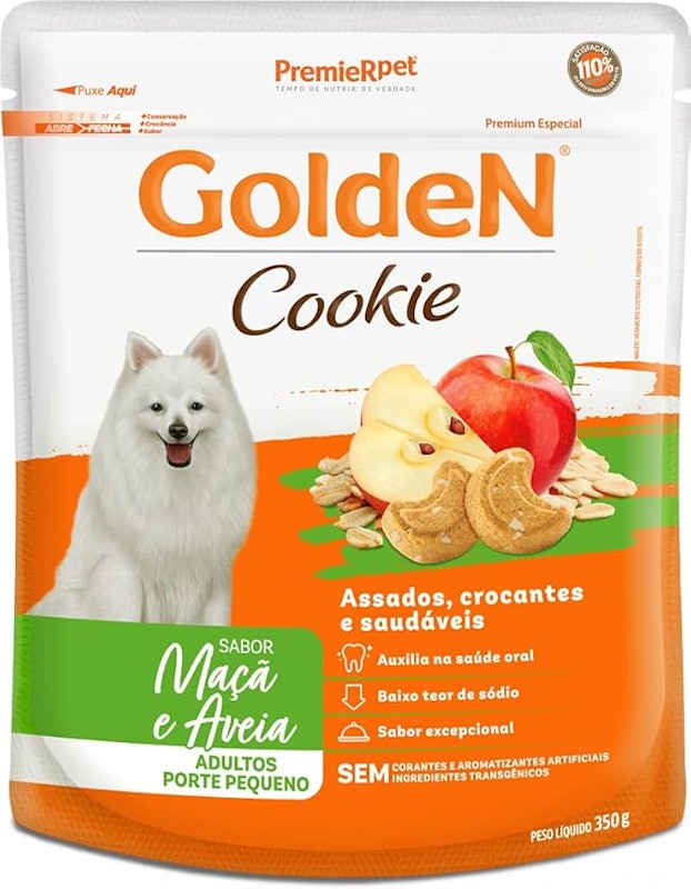 GoldeN Cookie Cães Adultos Porte Pequeno Maçã & Aveia 1