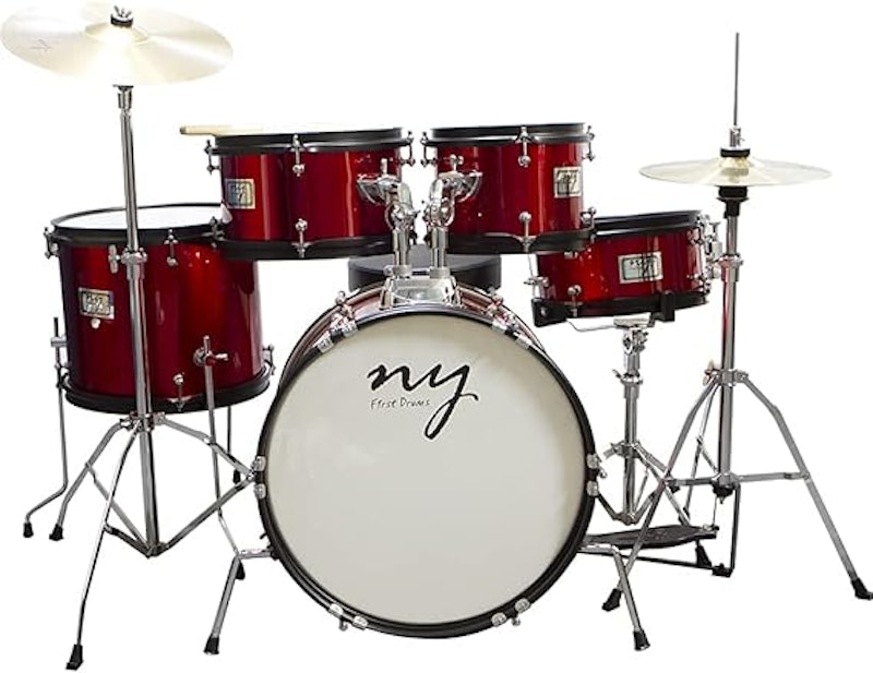 Bateria Acústica Infantil Junior com Banco New York 1