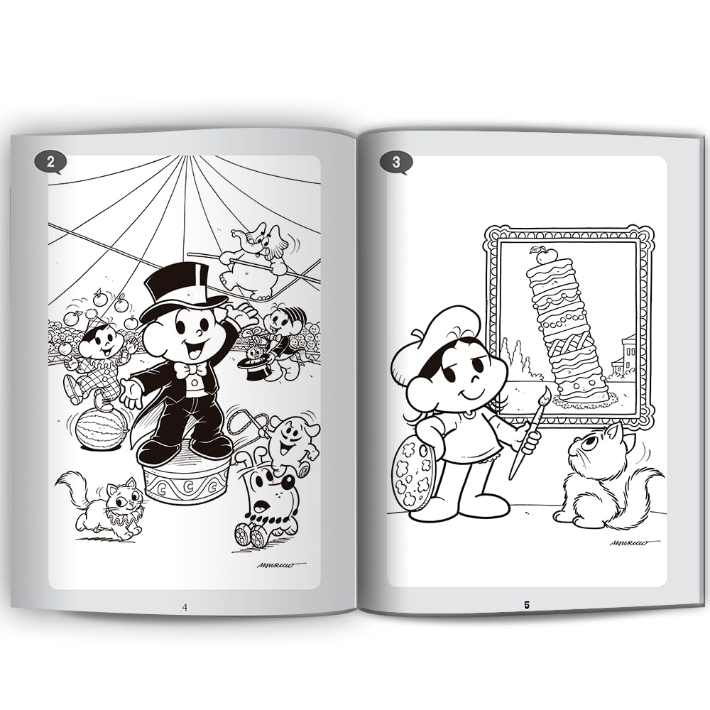 501 Desenhos para Colorir Turma da Mônica 2