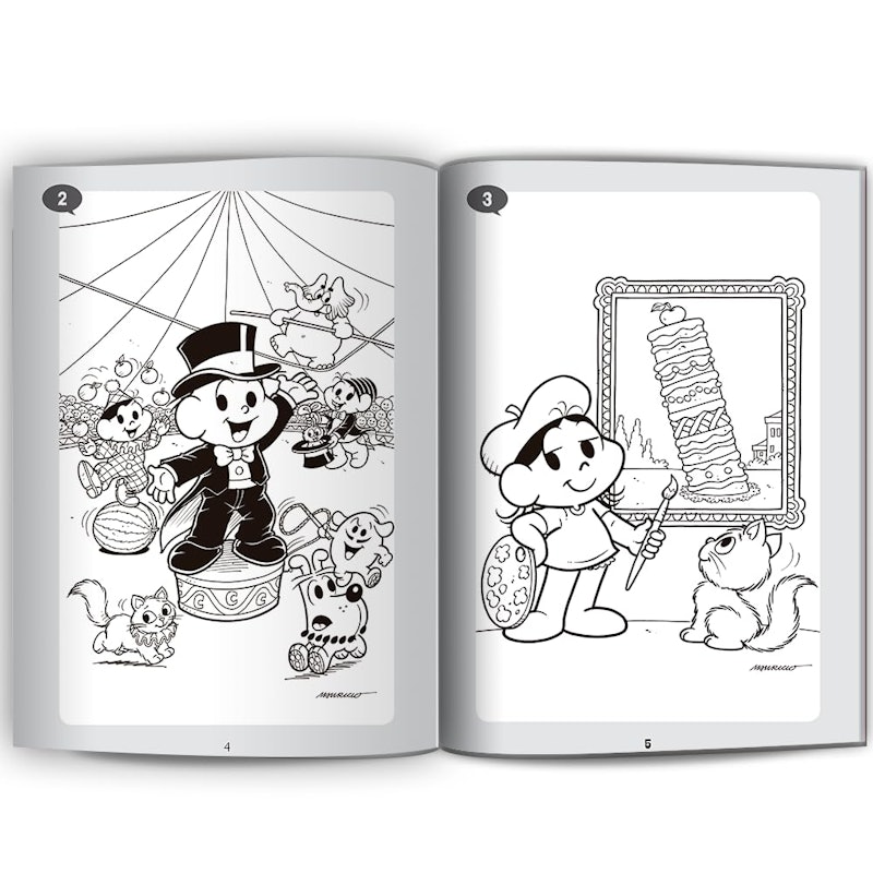 501 Desenhos para Colorir Turma da Mônica 2