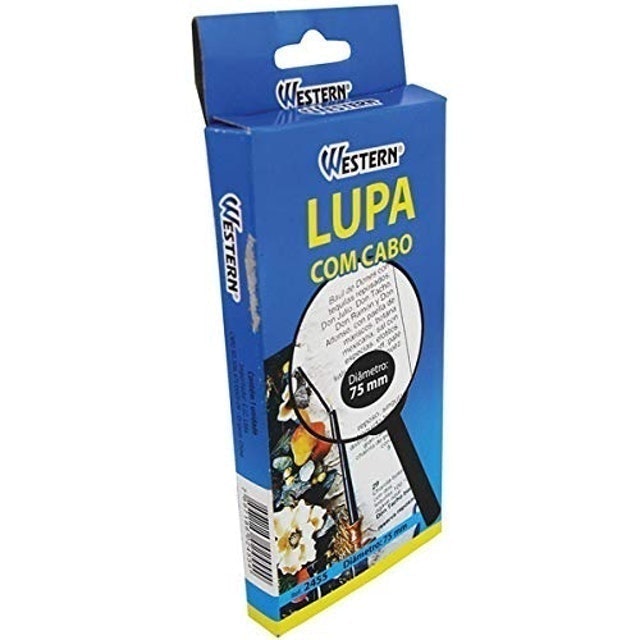 Lupa Lente com 75mm de Diâmetro com Cabo 3x 2