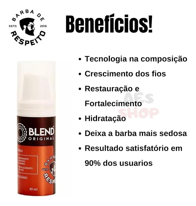 Blend Original para Crescimento de Barba Barba de Respeito 2