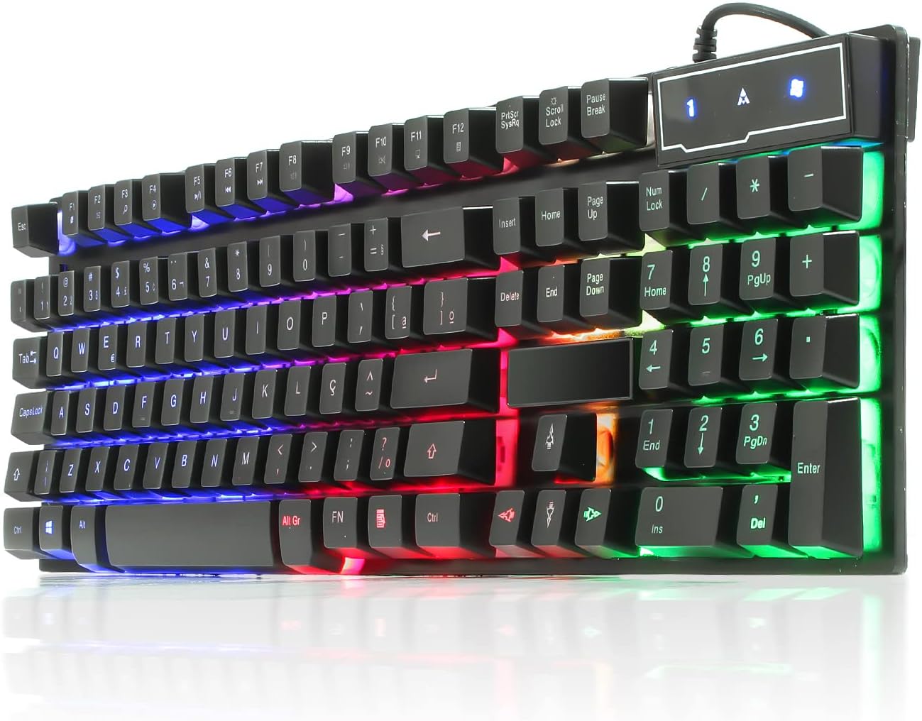 Teclado Gamer Semi Mecânico Multimídia 3