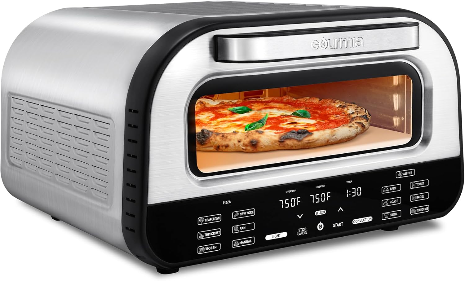 Forno de Pizza, Torradeira e Fritadeira de Ar Gourmia (110 V) 1