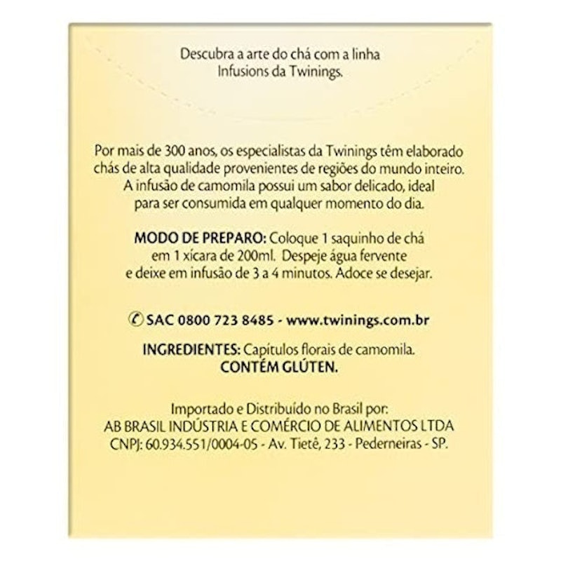 Chá Twinings Camomila 2
