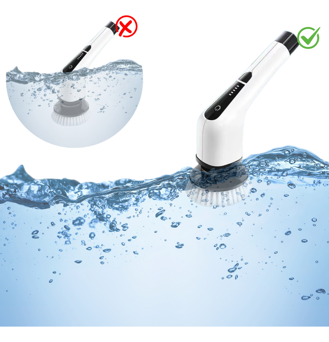 Esfregão Elétrico Profissional 9 em 1 Recarregável Mop 360º 4