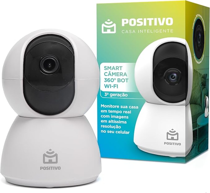 Smart Câmera Bot Wi-Fi 360° Positivo Casa Inteligente 3ª Geração 1