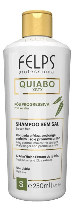 Shampoo Quiabo XBTX Pós Progressiva 1