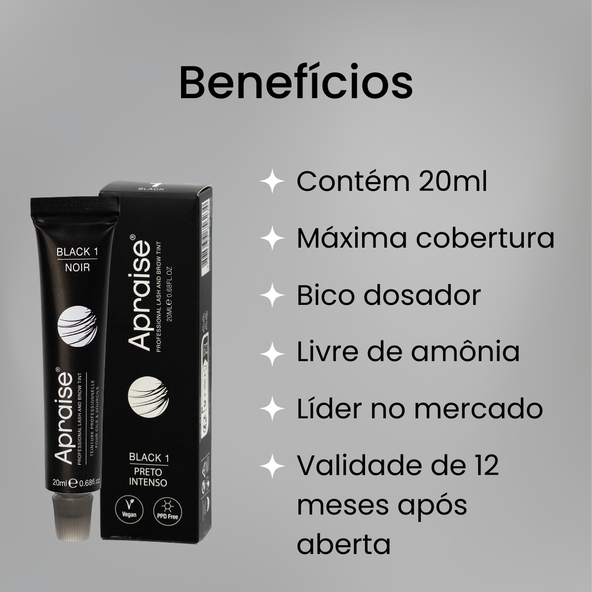 Tintura e Oxidante Apraise para Cílios 3