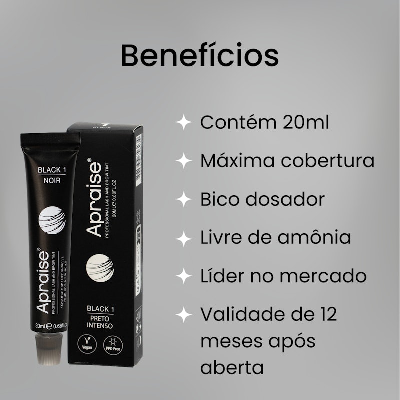 Tintura e Oxidante Apraise para Cílios 3