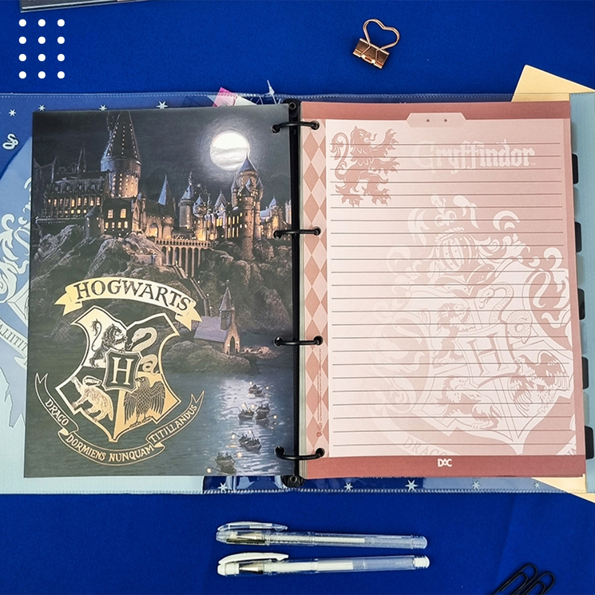 Fichário Universitário PVC Cristal Harry Potter 3