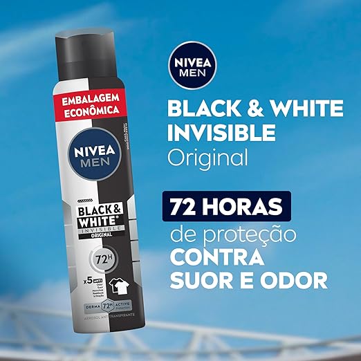 Nivea Men Desodorante Aerossol Black & White Original 5