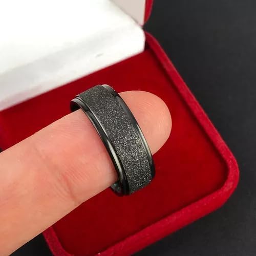 Alianças Italianas Par Pretas 8 mm Diamantadas 3