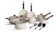 MIMO STYLE Conjunto de Panelas Ind Style Cook Mármol 1