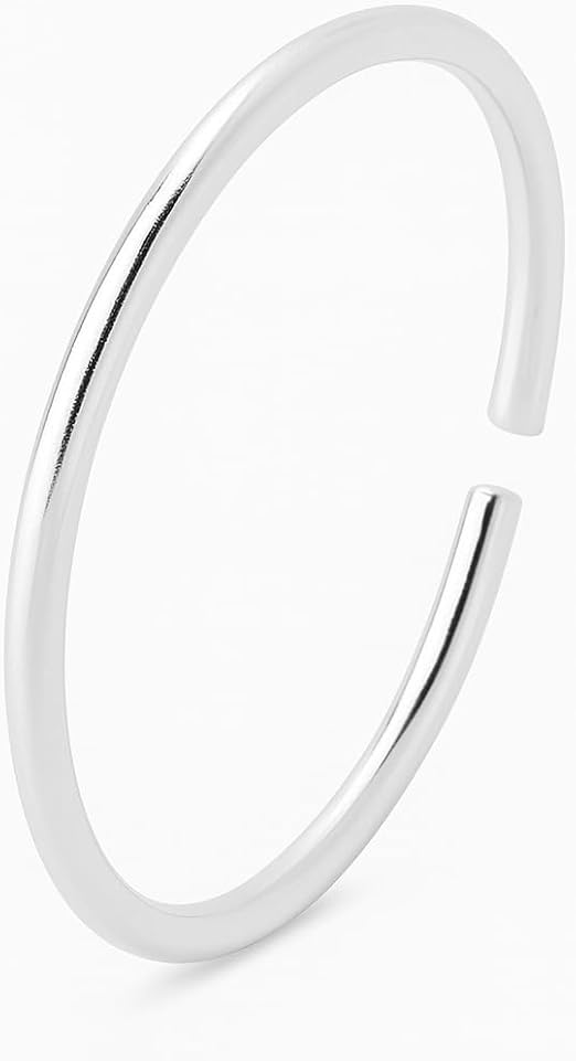 Piercing Argola Fina Nariz Prata 925 8 mm Nostril 3