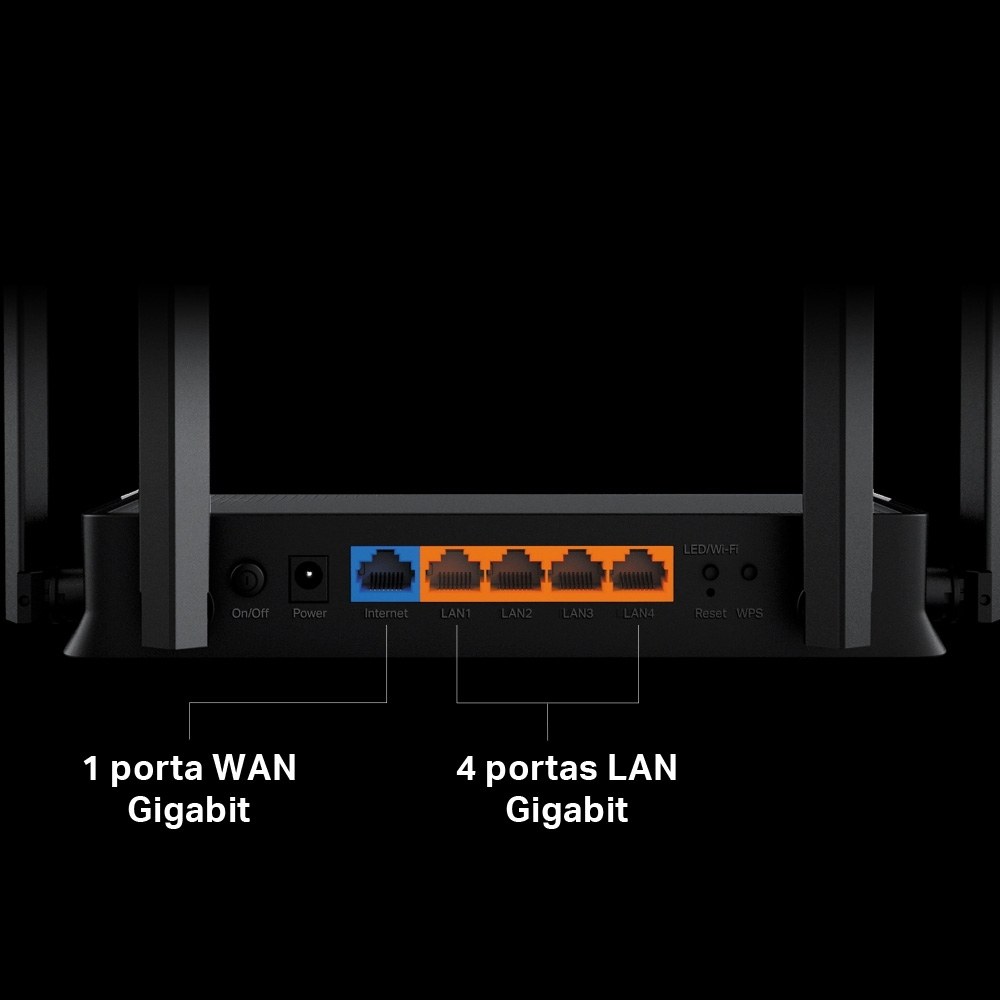 Roteador Gigabit Wi-Fi Dual Band 7 BE3600 5