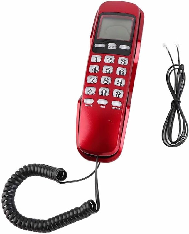 Mini Telefone de Parede com Identificação de Chamadas 1