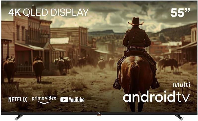 Smart TV QLED 55" 4K Multi Android 3HDMI 2USB 1