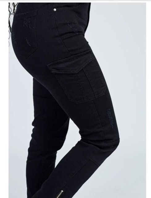 Calça Cargo Sarja com Elastano Gang Feminina 3
