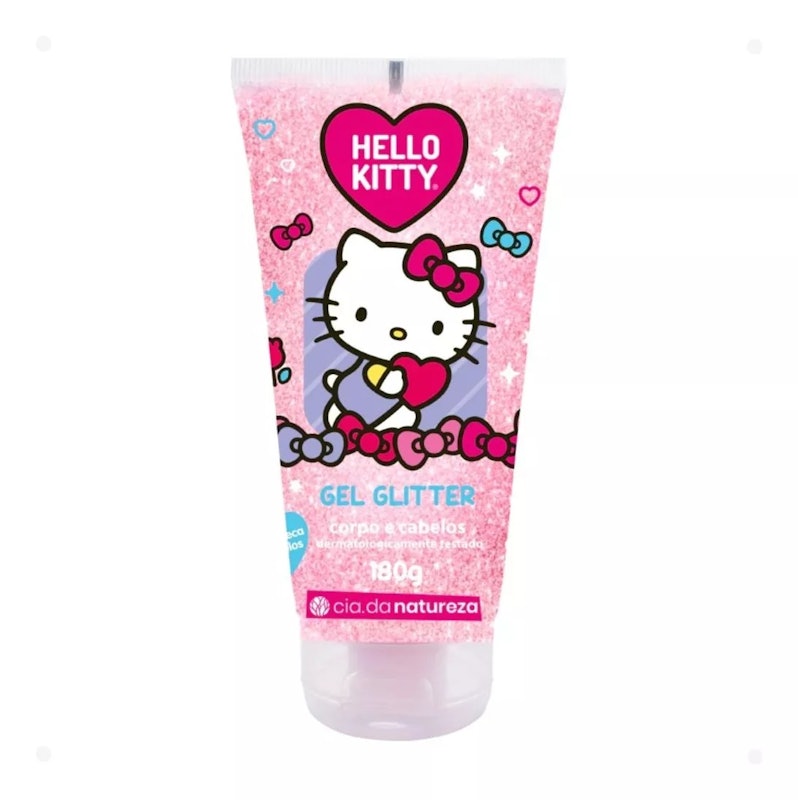 Hello Kitty Gel Glitter Corpo e Cabelos Cia da Natureza 1
