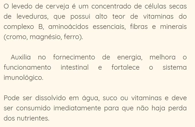 Levedo de Cerveja Natural Life 3