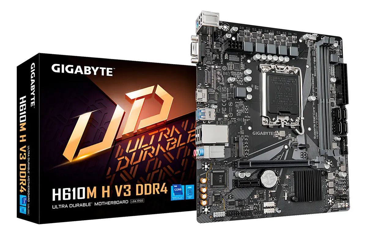 Placa-Mãe Intel H610 com Design VRM Digital de Fases Híbridas 1