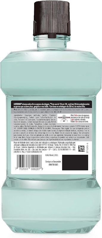 Listerine Cool Mint Refrescância Suave sem Álcool 2