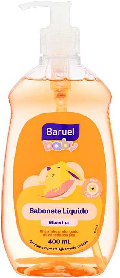 Sabonete Infantil Líquido Glicerina 400ml – Baruel Baby 1