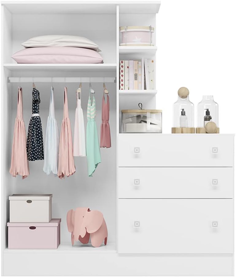 Guarda-Roupa com Cômoda Doce Sonho 3