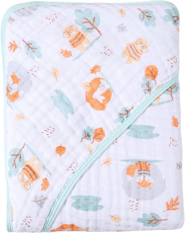 Toalha de Banho Soft Especial Karinho com Capuz Estampada 80 x 80 cm 1