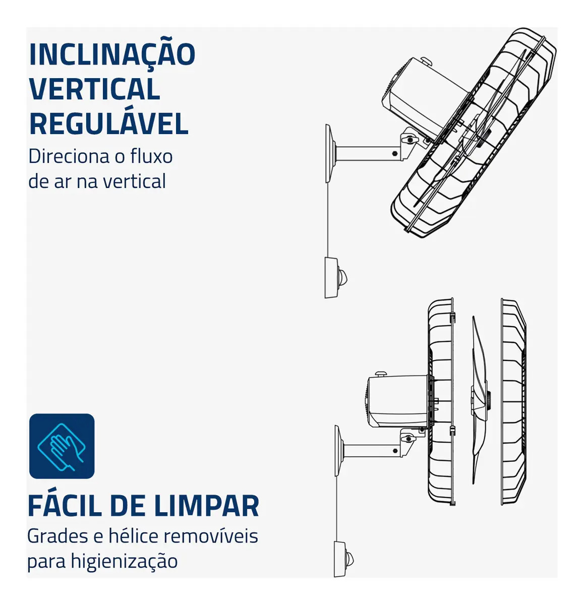 Ventilador de Parede Mondial 3